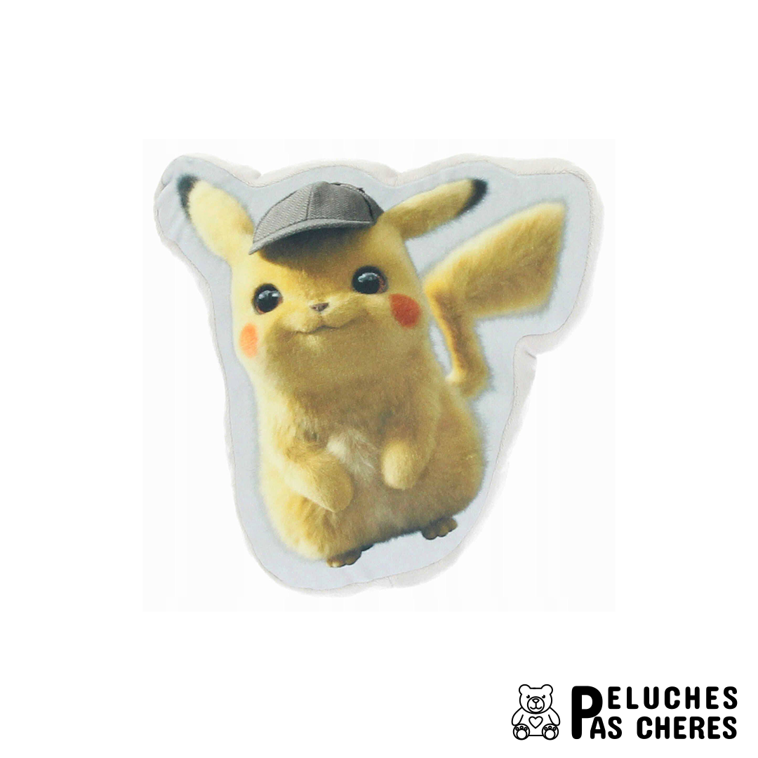 Coussin Pikachu Détective Pokémon pas cher 