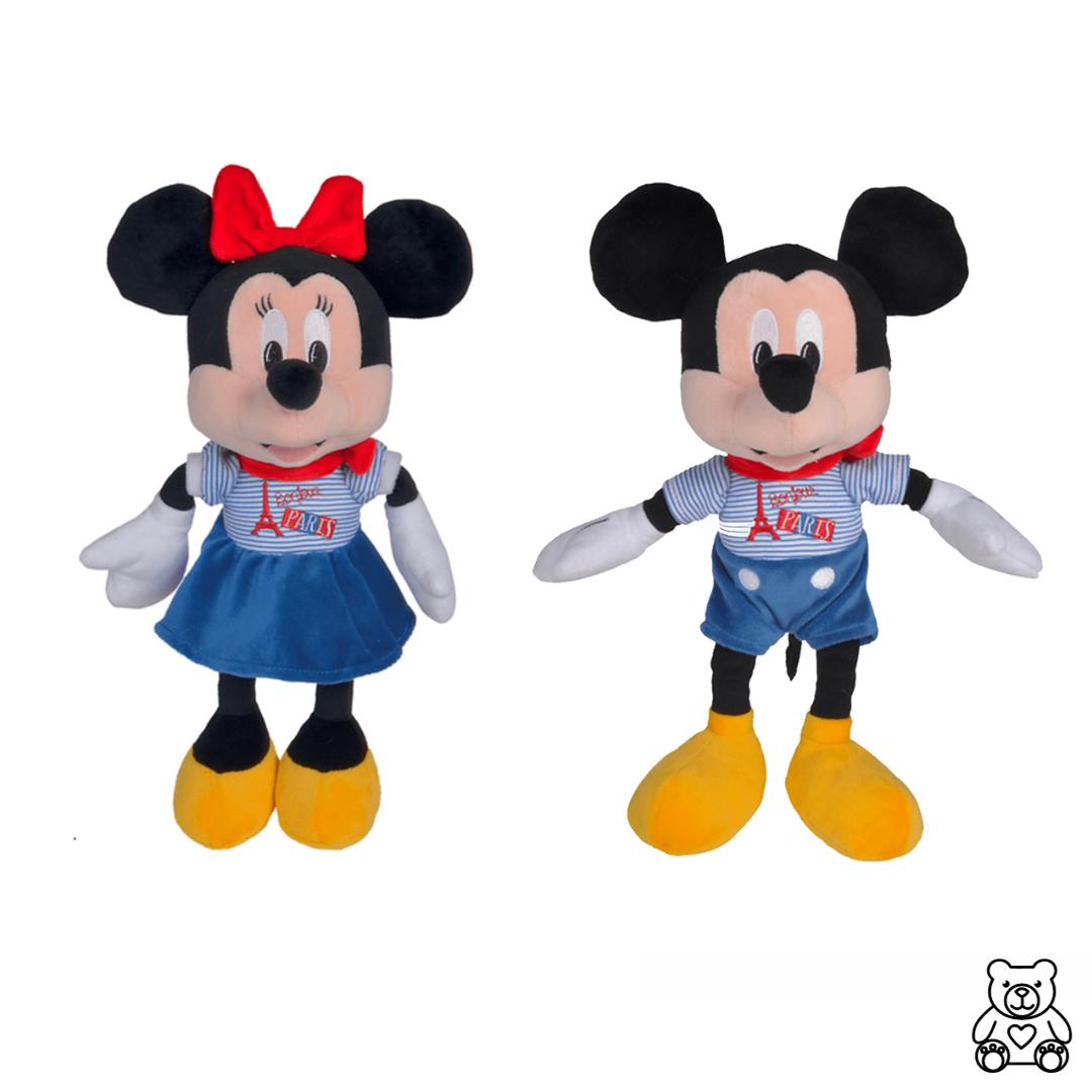 Doucou Mickey & Minnie 25cm - Peluches Pas Chères